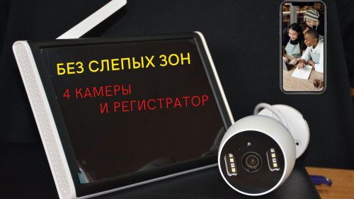 Комплект видеонаблюдения Wi-Fi Kit 4CH 2MP (10.1)
